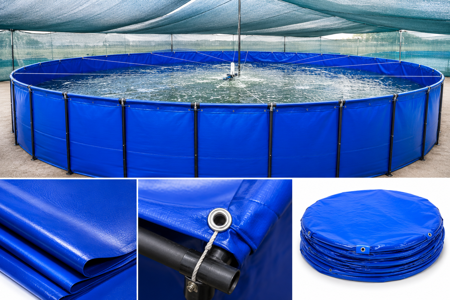 650 GSM Biofloc Tarpaulin Tank: Maximum Durability for Commercial Fish Farming